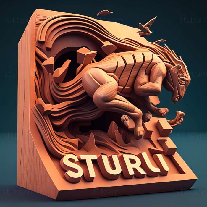 3D model Stunt Rush game (STL)
